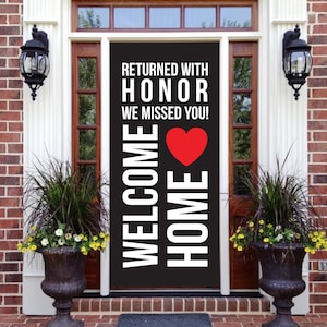 Welcome Home Printable Missionary Banner, Door Banner, Return Missionary Sign