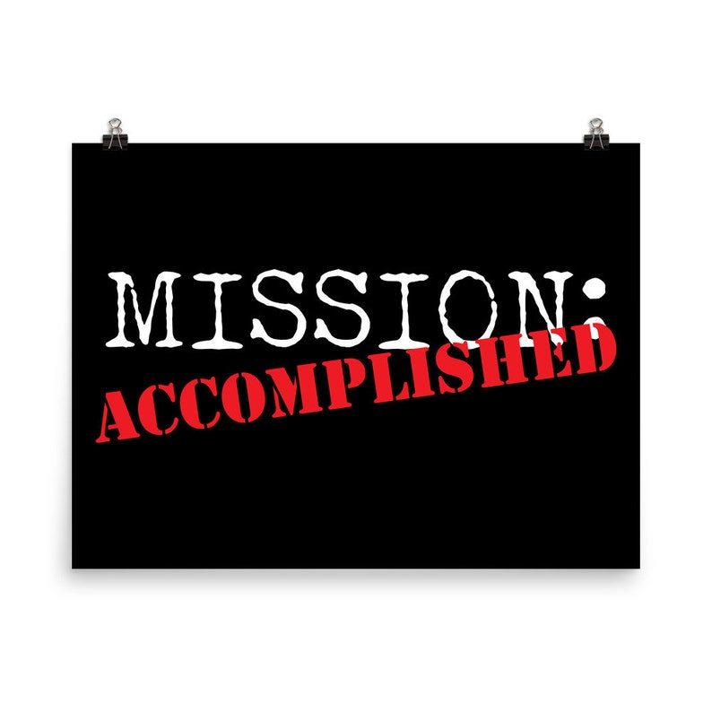 Mission Accomplished Missionary Poster Return Missionary | Etsy