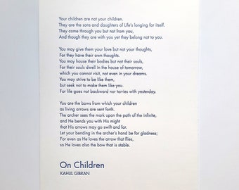 Sobre los niños: Kahil Gibran