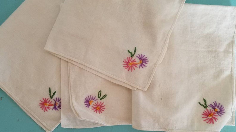 Hand Embroidered Napkins 4