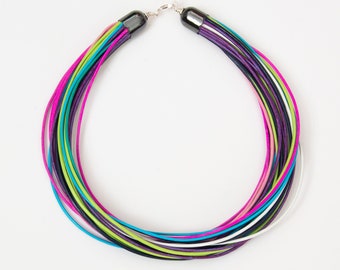 Rainbow necklace small