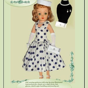 Doll Clothes PDF Pattern for Vintage 18&#39;&#39; Miss Revlon Doll by NVME MR-1