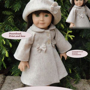 Doll Clothes PDF Pattern for 18&#39;&#39; American Girl by NVME AG-2