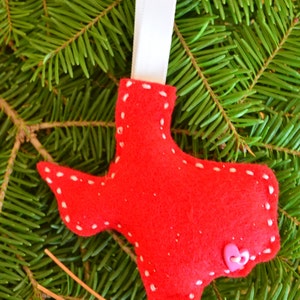 Texas Felt Ornament