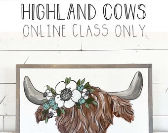 Highland Cow - Online Class