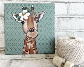 Giraffe / Canvas Print