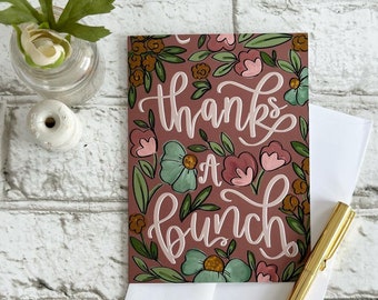 Thanks a Bunch - Blank Greeting Card