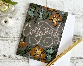 Congrats - Blank Greeting Card