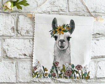 Llama - Banner/Wall Hanging/ Pennant