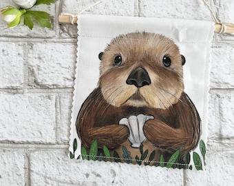 Otter - Banner/Wall Hanging/ Pennant