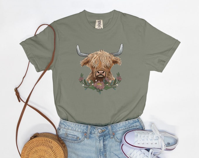 Featured listing image: Highland Cow Tee