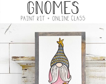 Gnomes - Paint Class Kit + Online Class
