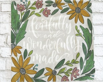 Fearfully and Wonderfully Made Pillow