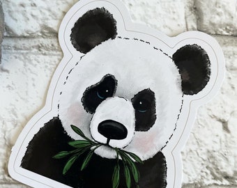 Panda w Bamboo Sticker