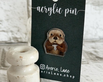 Otter Acrylic Pin