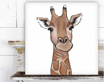 Giraffe Printed Canvas