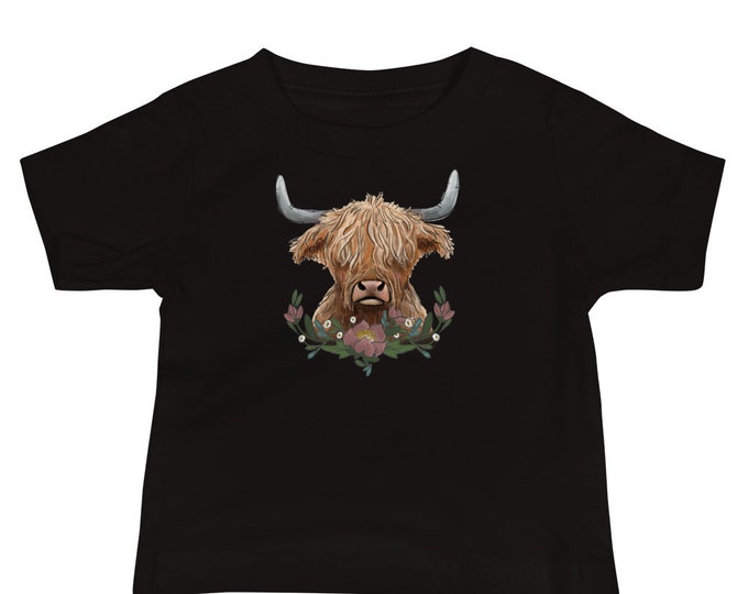 Highland Floral - Short Sleeve Tee of Baby