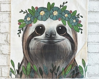 Sloth Pillow Cover