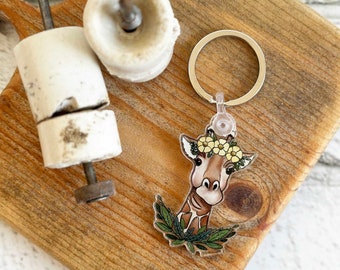 Giraffe Keychain