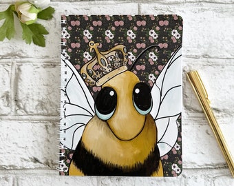 Queen Bee - Small Wire Notebook