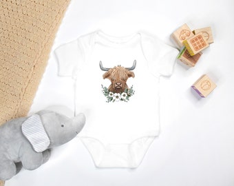 Highland Cow / Baby One-Piece Bodysuit