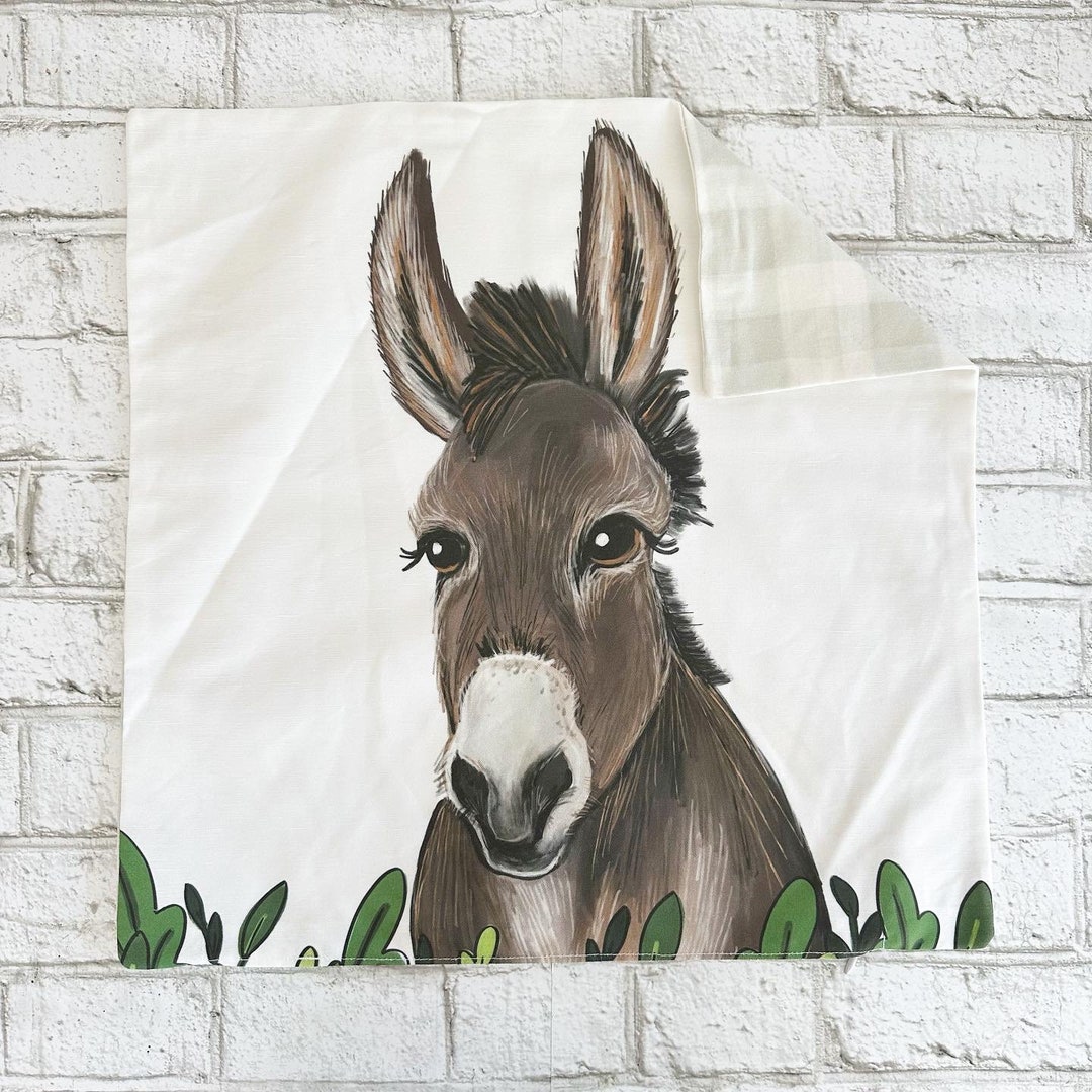Donkey Pillow Etsy