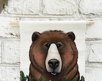 Bear - Banner/Wall Hanging/ Pennant