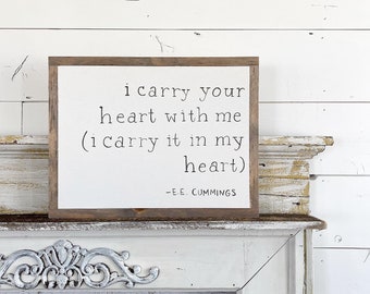 I carry your heart with me (I carry it in my hearts) - e e Cummings