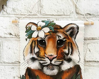 Tiger - Banner/Wall Hanging/ Pennant