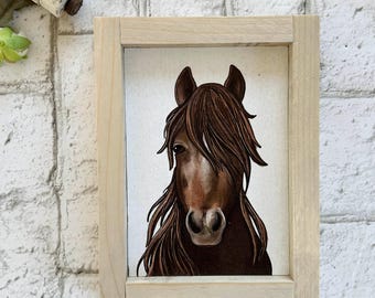 Horse / Wood Framed Print