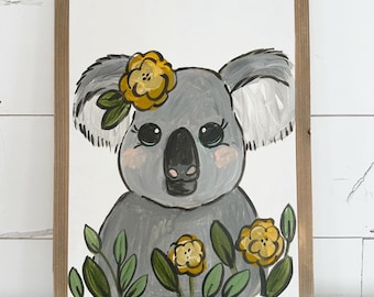 Koala in Flowers