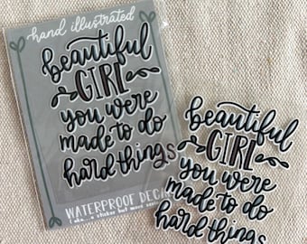 Beautiful Girl - Waterproof Decal