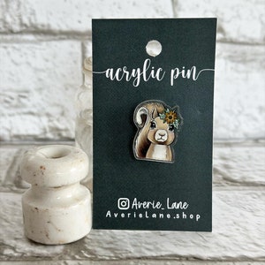 Squirrel Acrylic Pin