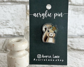 Squirrel Acrylic Pin