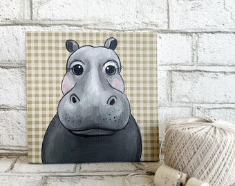 Hippo / Canvas Print