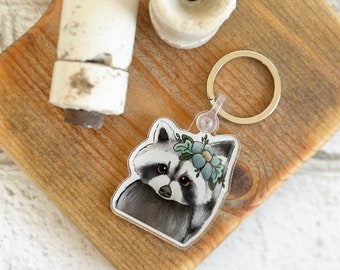 Raccoon Keychain