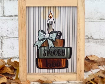 Spooky Book Stack