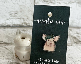 Pig Acrylic Pin