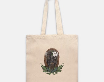 Bison Tote Bag Heavy