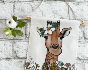 Giraffe - Banner/Wall Hanging/ Pennant