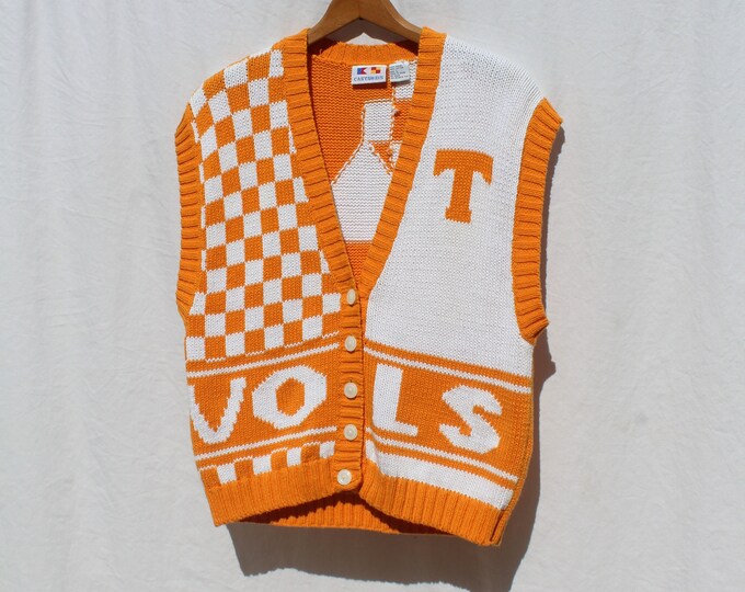 Vintage 90s Tennessee Vols Sweater Vest Etsy