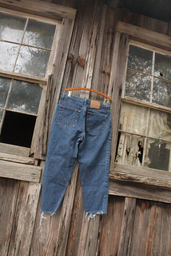 Vintage 90s Dark Wash Denim Levis 512 - image 2