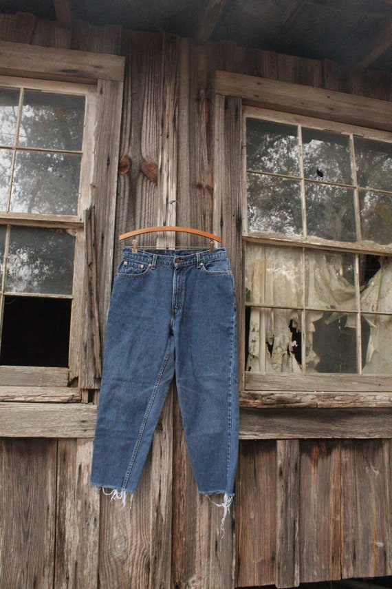 Vintage 90s Dark Wash Denim Levis 512 - image 4