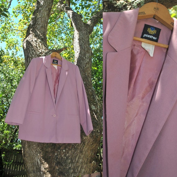 Vintage 60s/70s Raspberry Blazer - image 1