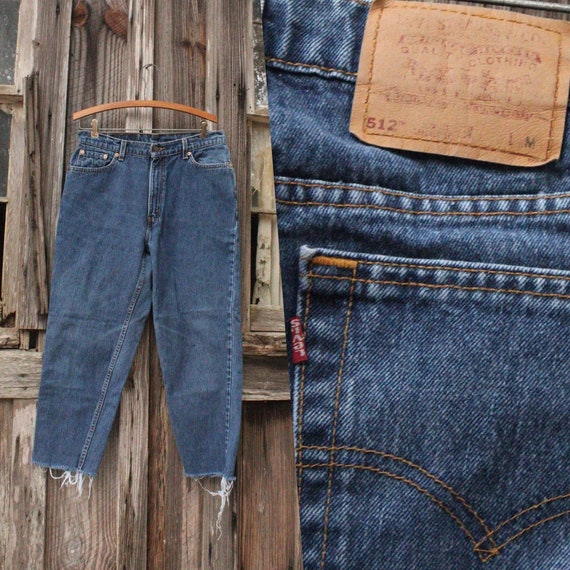 Vintage 90s Dark Wash Denim Levis 512 - image 1