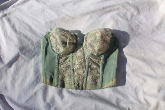 Vintage 80’s Hand-Dyed Lace Corset
