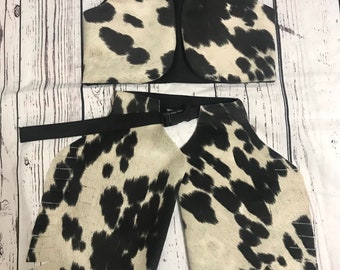 Kids Cowboy Costume: Baby Vest and Chaps, Baby Rodeo Outfit