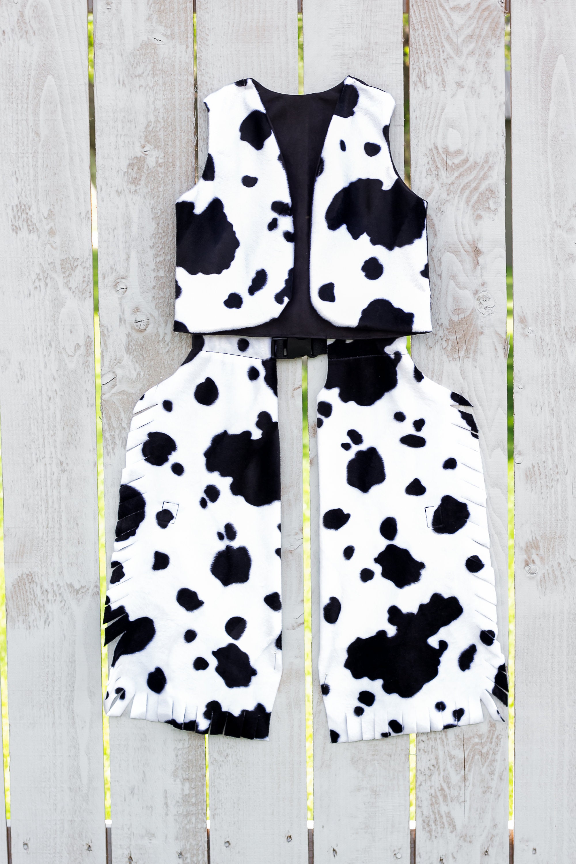 60s VINTAGE FAKE FUR COW VEST BOA 牛柄 ベスト Vest Cow Print 