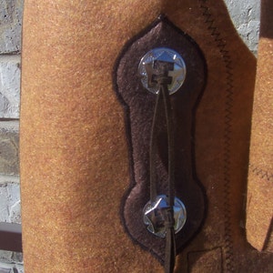 Felt Cowboy Chaps and Vest, Cowboy Outfit, Cowboy Costume for Toddler, Cowgirl Outfit, Western Costume, Chaps image 3