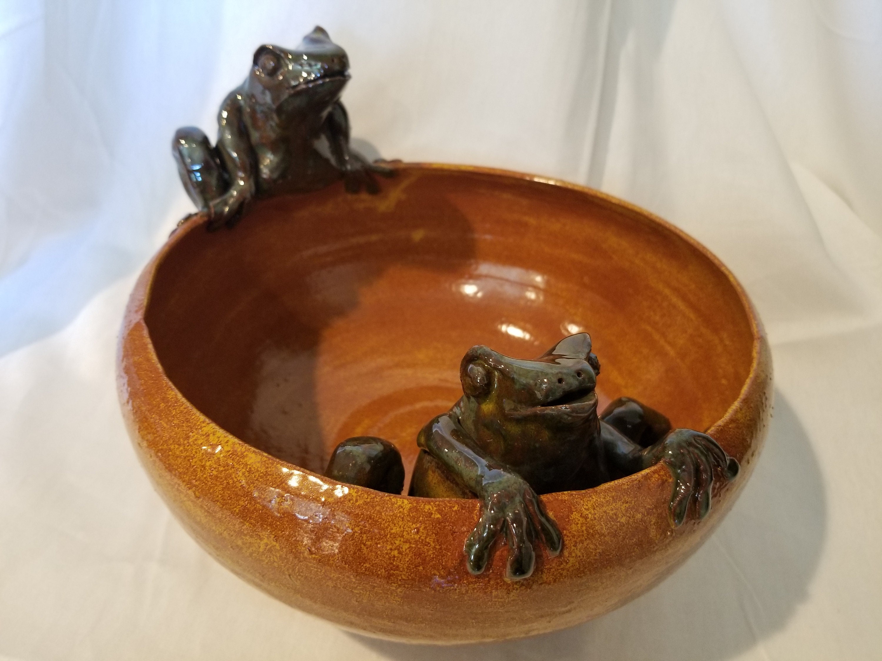 Frog Bowl Frog Dish Bowl Toad Amphibians Frog Lover Etsy